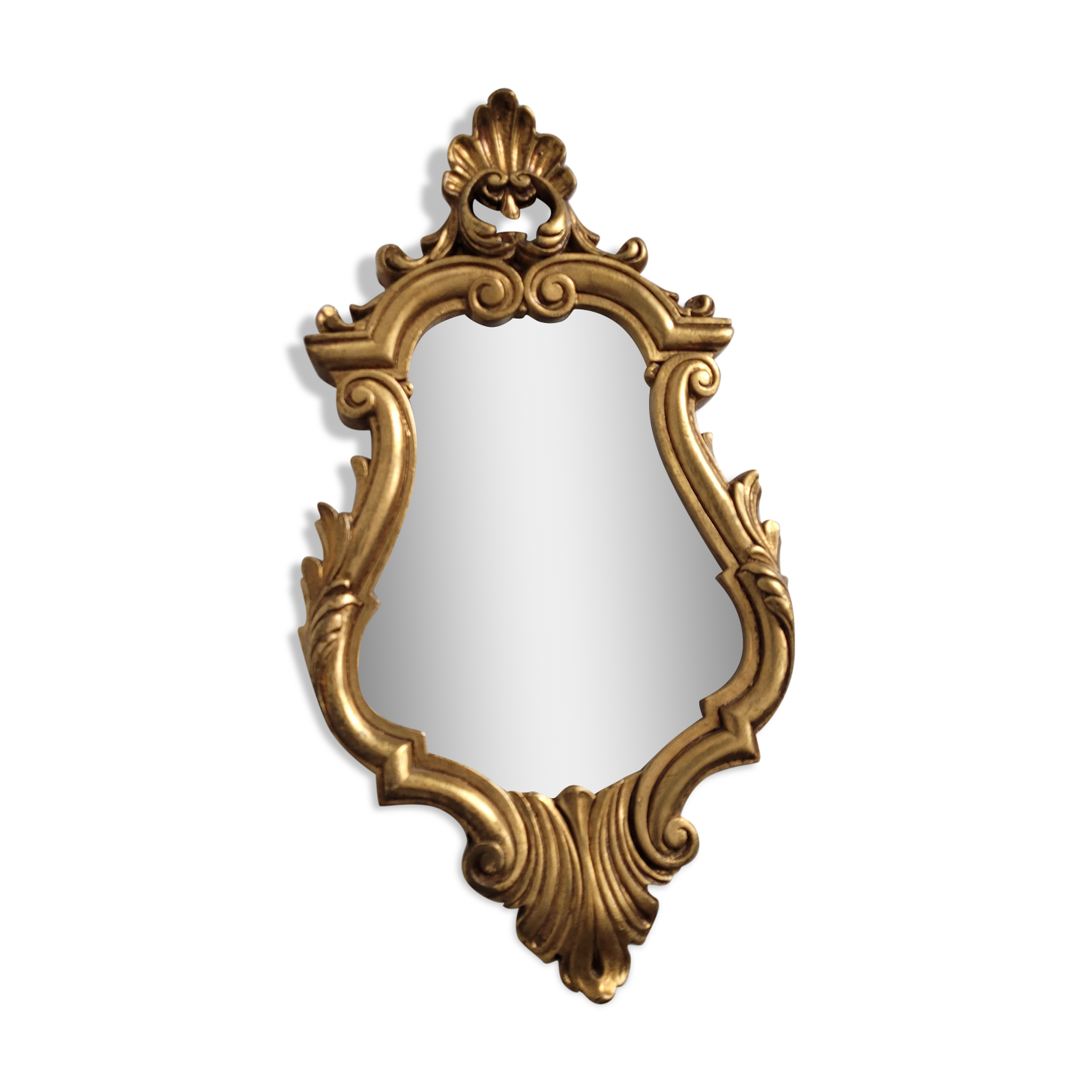 Mirror 48x28 gilded with leaf