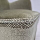 1970s, Danish armchair, velour, beech wood, original excellent condition.