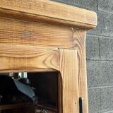 Antique pharmacy display case