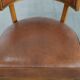 Vintage design armchair / cocktail chair made of sheepskin leather