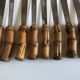 set de 11 couteaux manche bambou 1960 Riviera