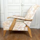 Pair of Important Adjustable Armchairs, French Design, Circa 1950