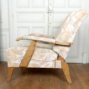 Paire d'Importants Fauteuils Réglables, Design Français, Circa 1950