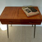 Coiffeuse scandinave en placage teck - années 60