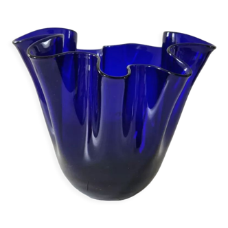 Glass handkerchief vase