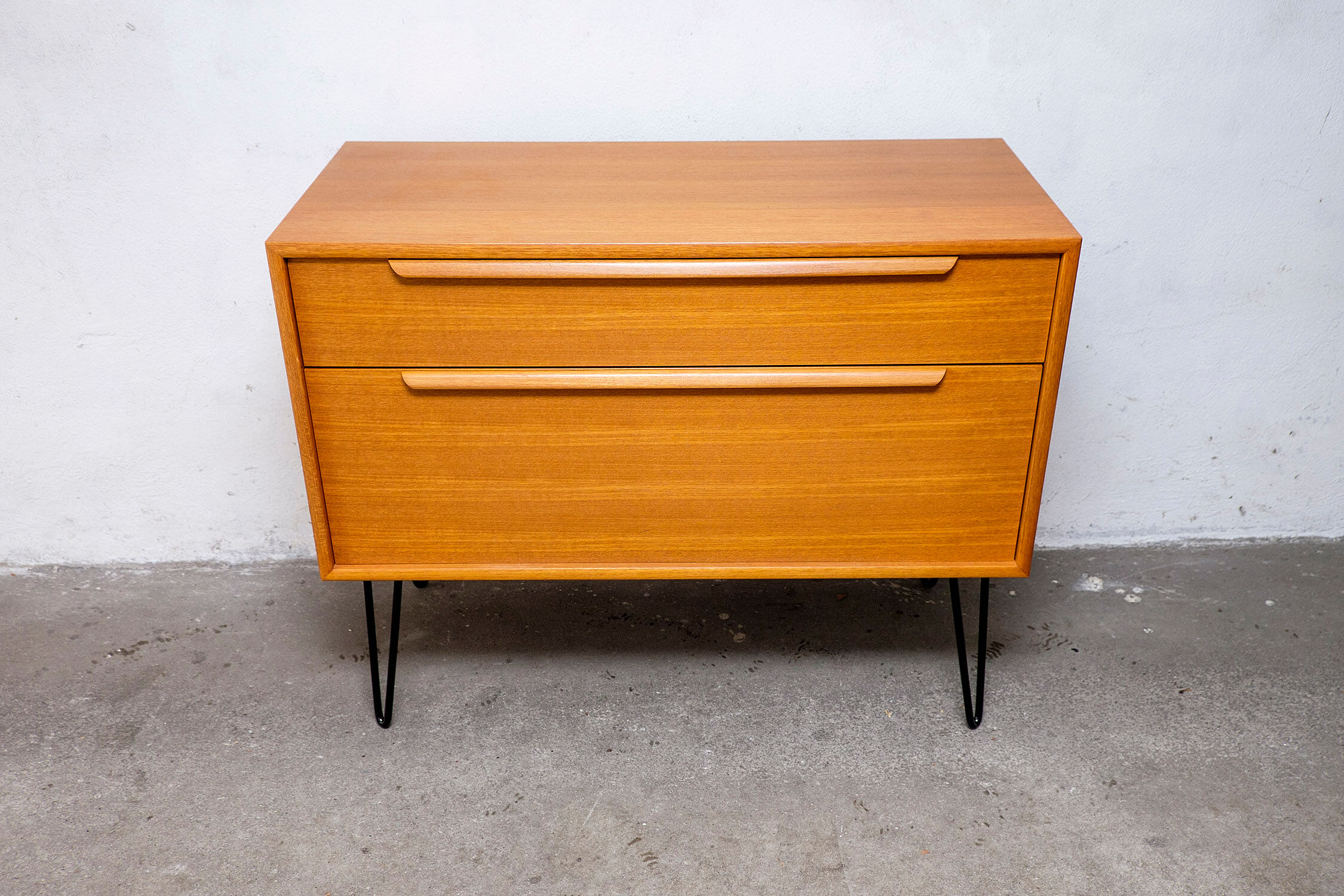 Vintage teak chest of drawers by Wk Möbel, 1970s