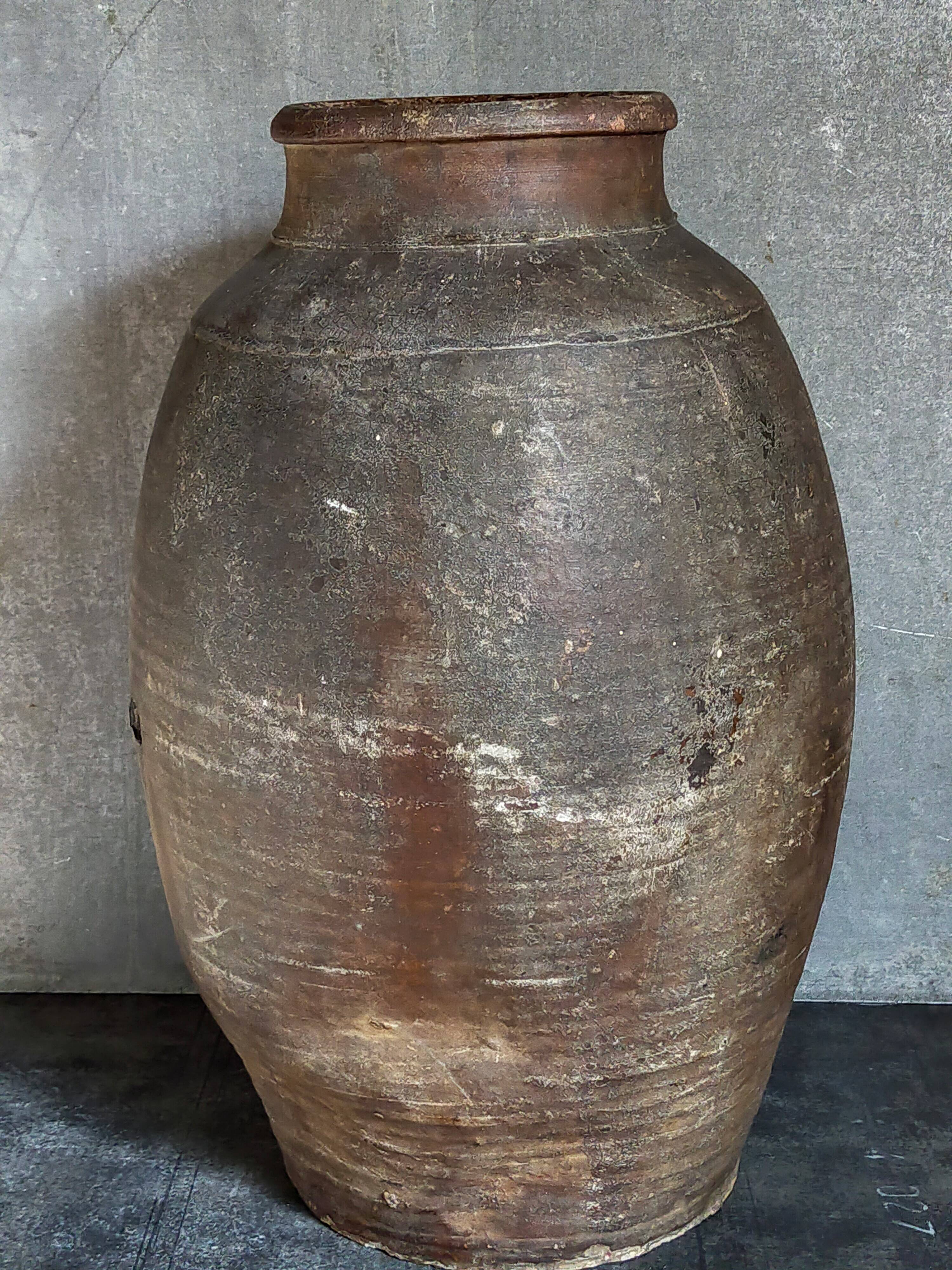 XXL traditional pottery old 19th century folk art 42 cm