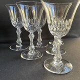 6 Saint Louis water glasses cut Lozère service stamped