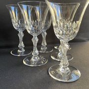 6 Saint Louis water glasses cut Lozère service stamped