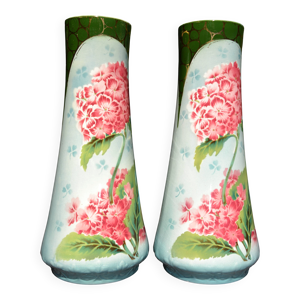 2 vases fleuris St Amand