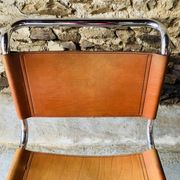 2 chairs MR10 by Ludwig Mies Van Der Rohe for Fasem, 1980