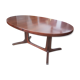 Dining table solid teak oval with extensions