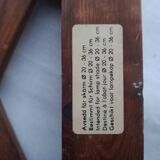 Zig zag wooden wall light from the 60s