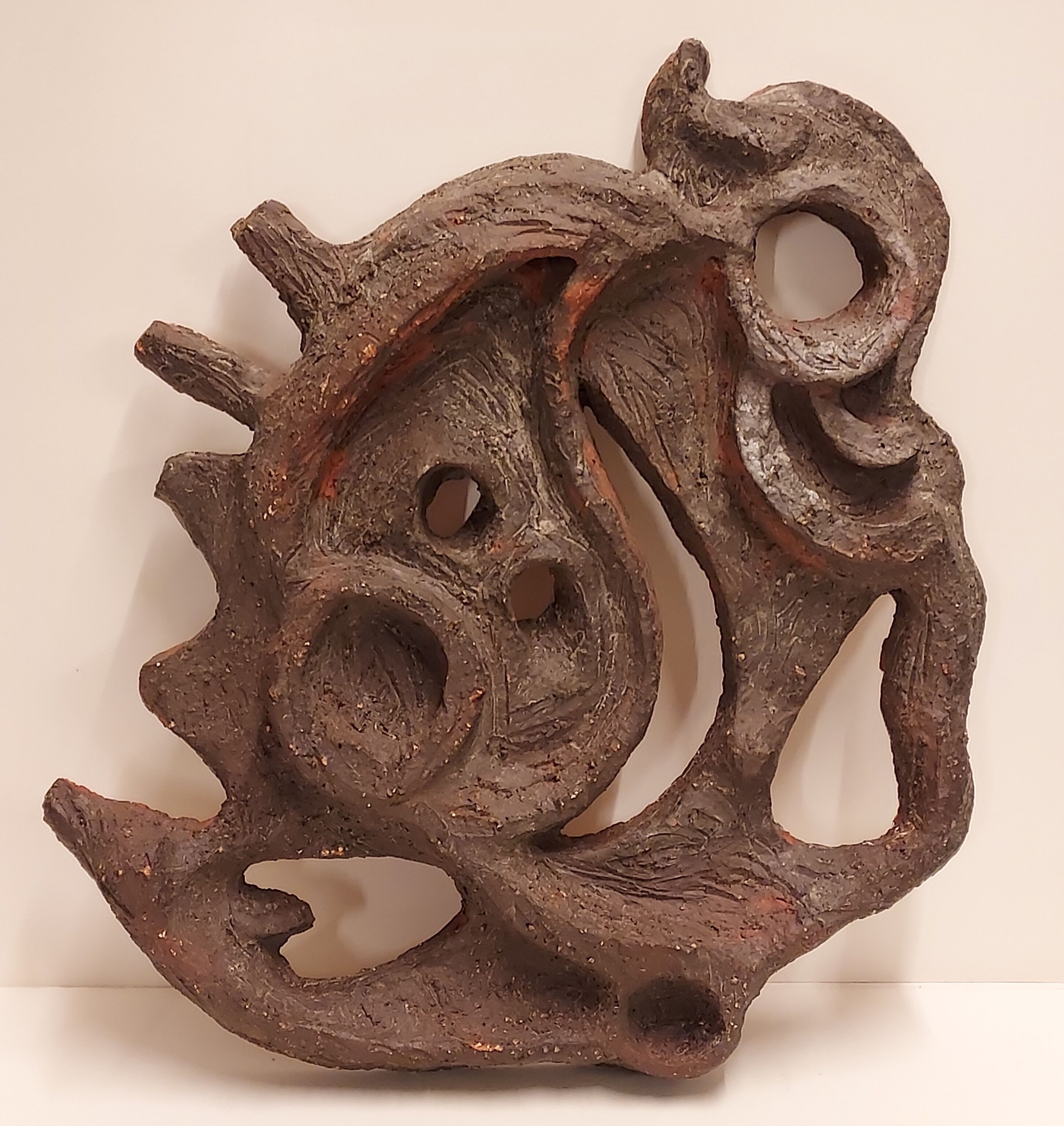 Ceramic wall piece by joop puntman
