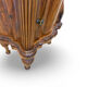 art deco walnut serpentine nightstands, 1920s