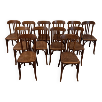 Chaises bistrot Baumann, lot de 12