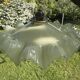 Vintage pleated glass lace lampshade ceiling light