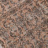 Brunt Orange & Beige Vintage Runner Rug 80x268Cm SK 240825