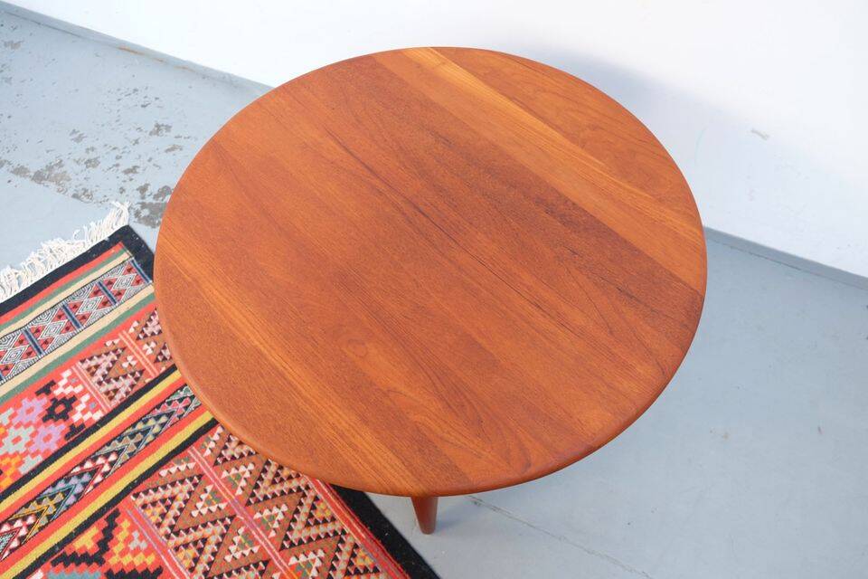 Table basse Wikkelso, teck, années 1960/70, Danemark