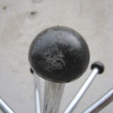 Coatrack chromed metal parrot