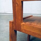 Postmodern Teak Side Chair, France, 1990s