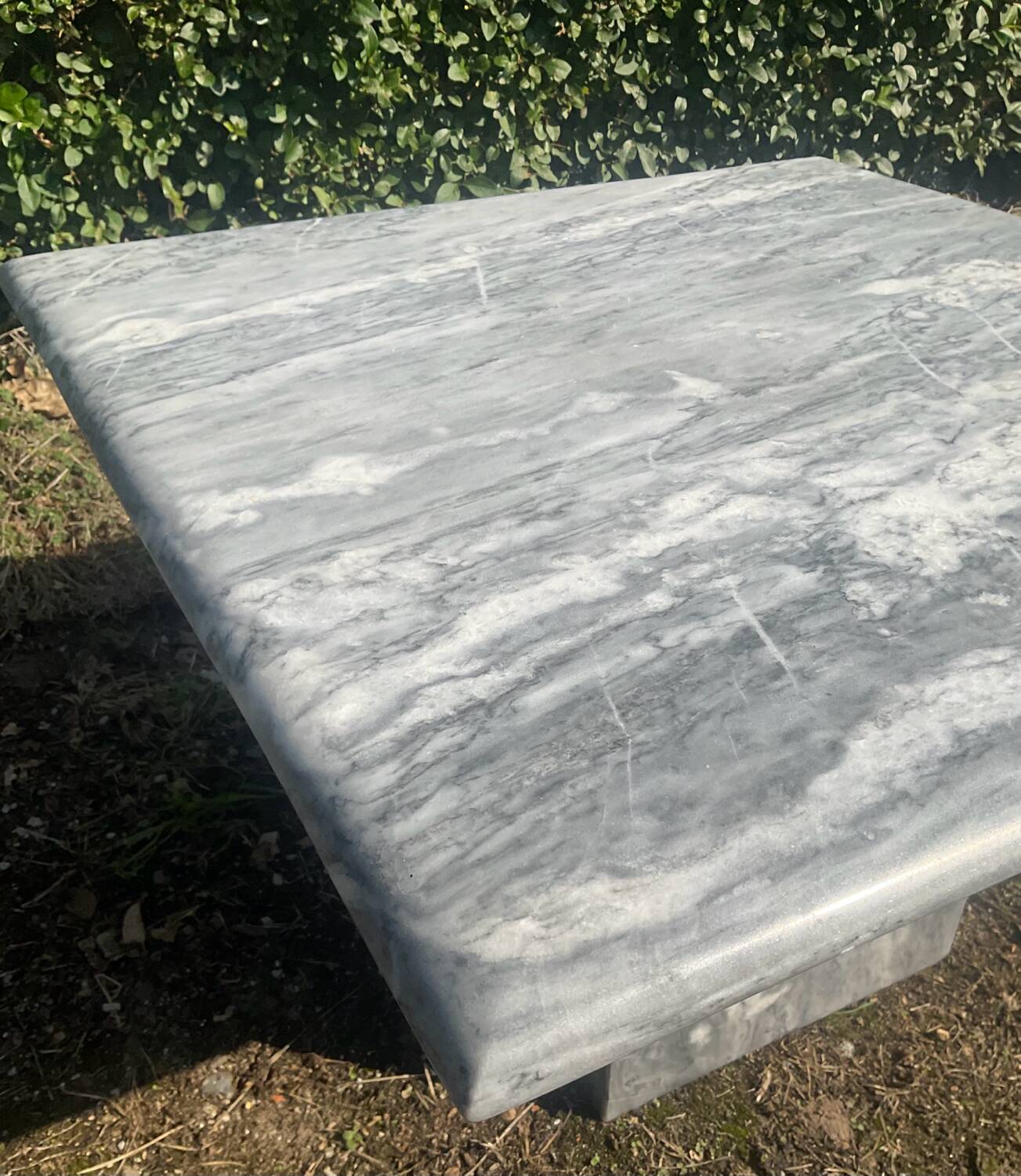 70s marble coffee table
