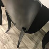 Art deco dining chairs h-214 by Jindrich Halabala,