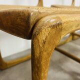 6 Baumann Bémol sled chairs in cane