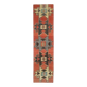 Vintage Turkish Hand-Knotted Wool Cotton Red Runner Rug 81x340