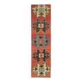 Vintage Turkish Hand-Knotted Wool Cotton Red Runner Rug 81x340