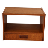 Wall-mounted bedside table with drawer, Scandinavian, 1960.
