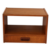 Wall-mounted bedside table with drawer, Scandinavian, 1960.