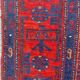 Very beautiful old Persian carpet Bijar handmade 148x318 cm
