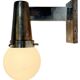 Vintage Art Deco Wall Light with Opal Glass, 1930s