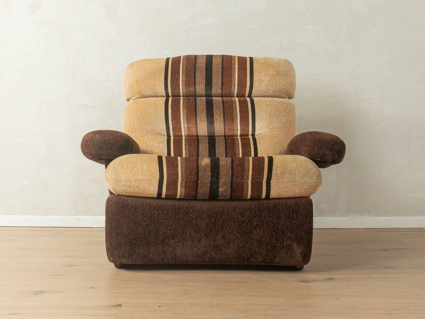 2x Space Age armchair set from the 1970s in velour
