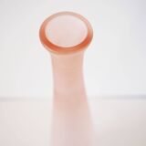 Pink frosted glass bottle