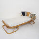 Vintage rattan daybed, The Netherlands 1960's