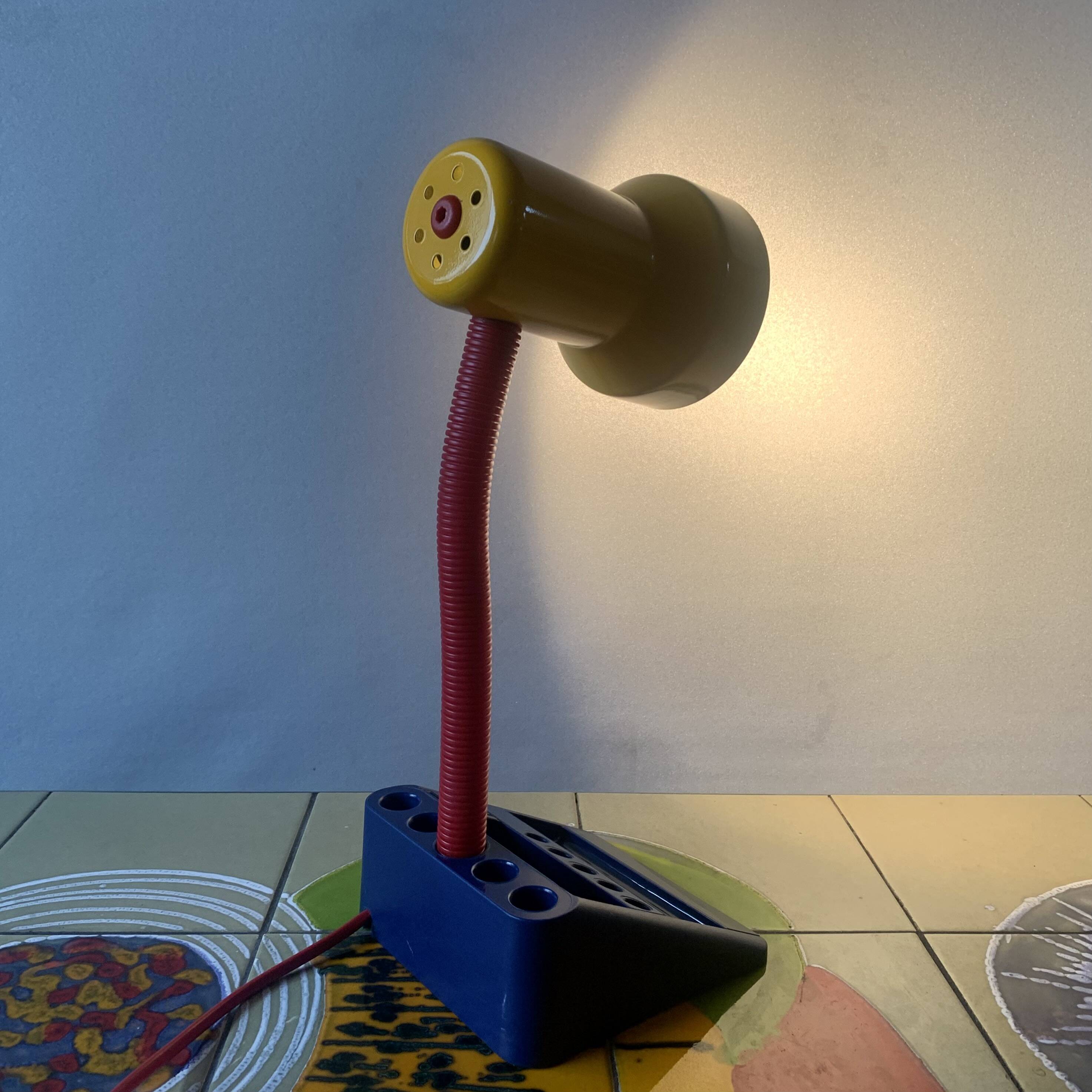 Vintage Memphis Style Multicolor Desk Lamp - Massive Model 12938