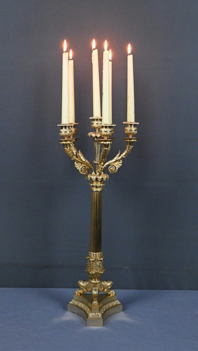 Gilded bronze candelabrum, Restoration period – early 19th century