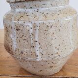Vase / pot grès pyrité