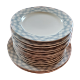12 dessert plates & 3 dishes years 90