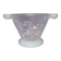 Opalescent glass footed bowl with mistletoe decor Etling France Art Deco 19