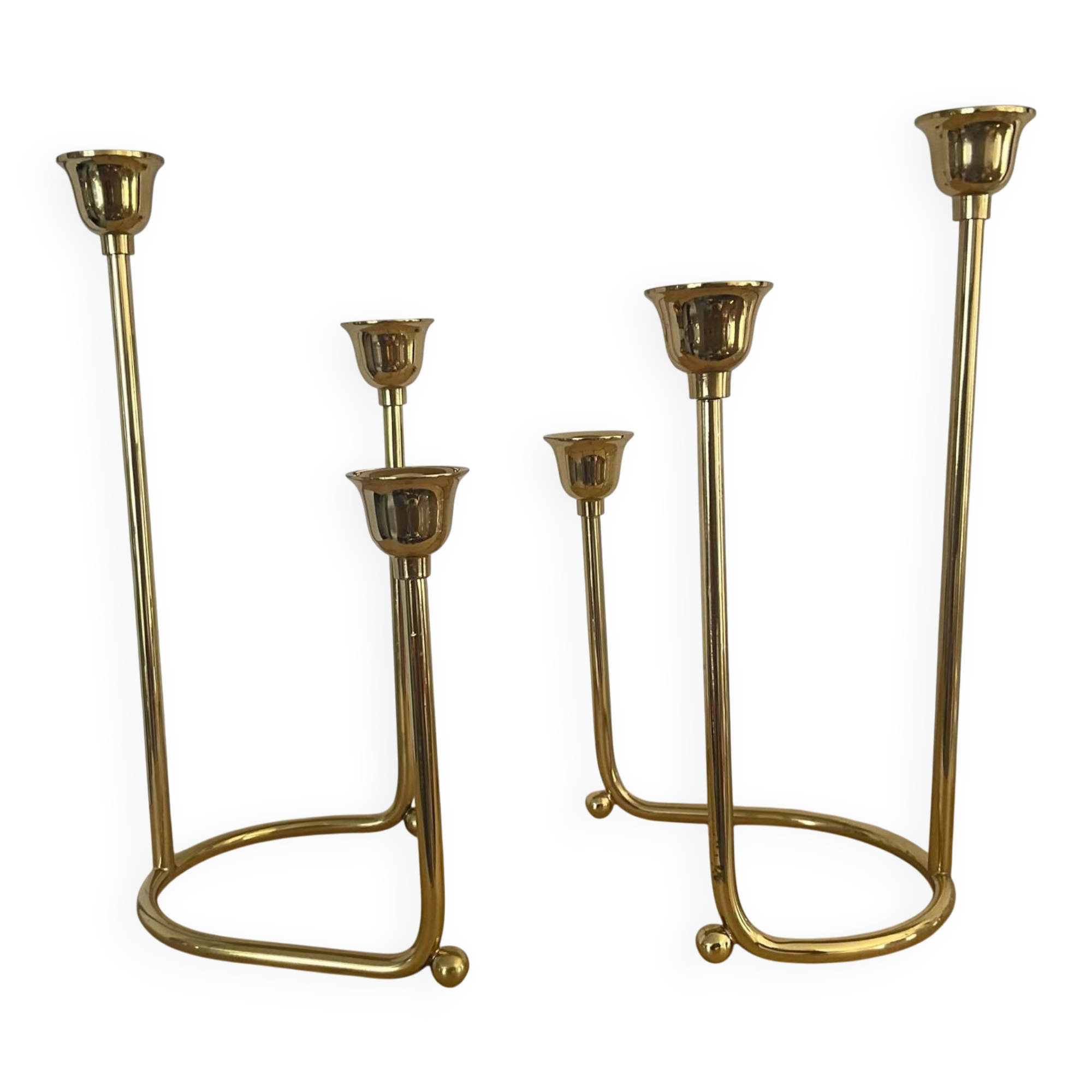 Pair of vintage brass candlesticks