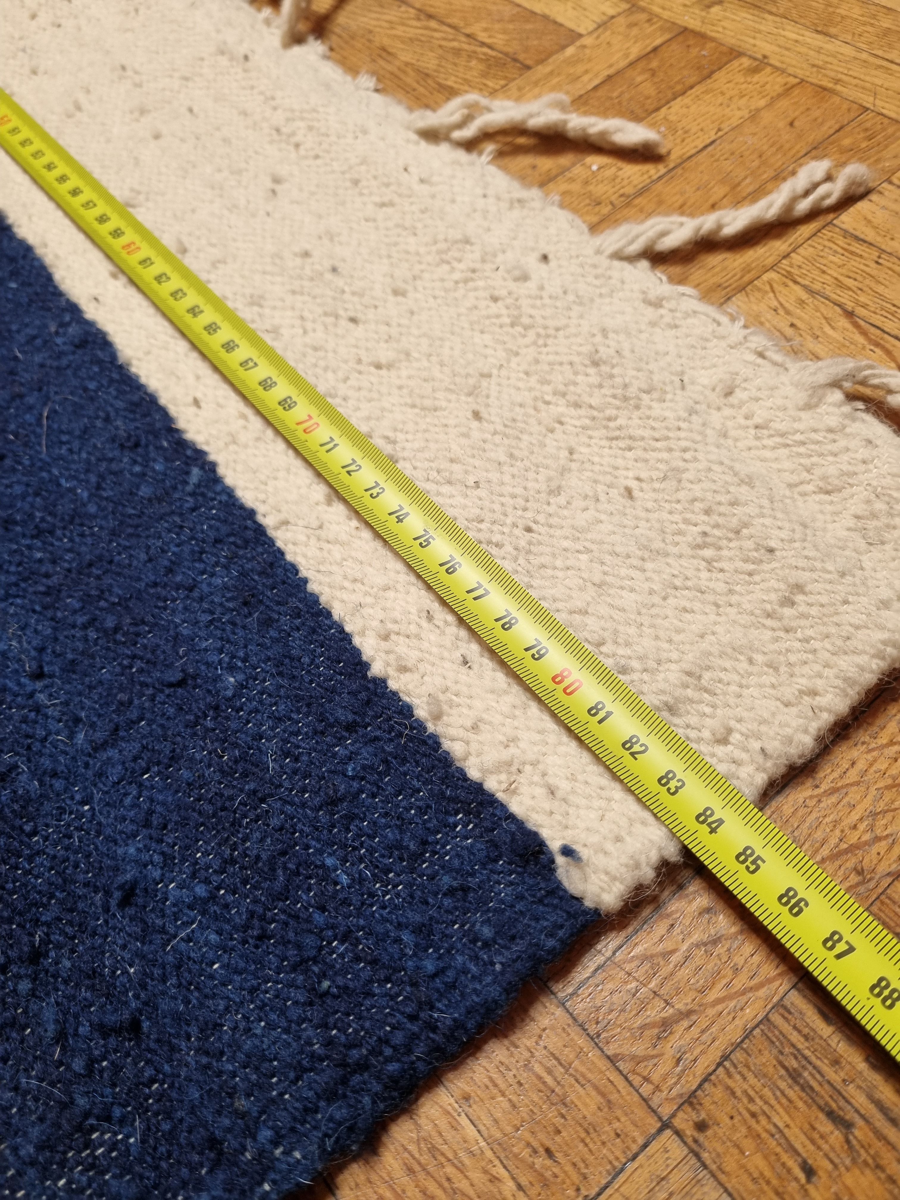 Handmade wool carpet "Pampa" with ethnic motifs from South America, 144 cm x 84 cm