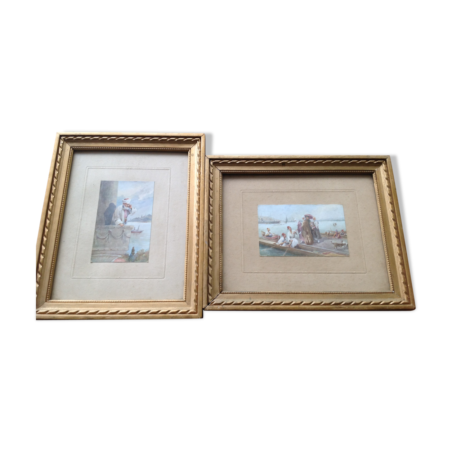 Pair of 2 orientalist watercolours early 20th