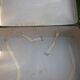 Antique black and white fibroc suitcase