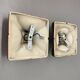 Set of two space age ceramic fat lava wall lights by hustadt lights germany 1970