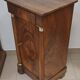 Empire-style bedside table in walnut