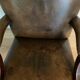 vintage norvégien Chaise de bureau pivotante en cuir Ring Mekanikk