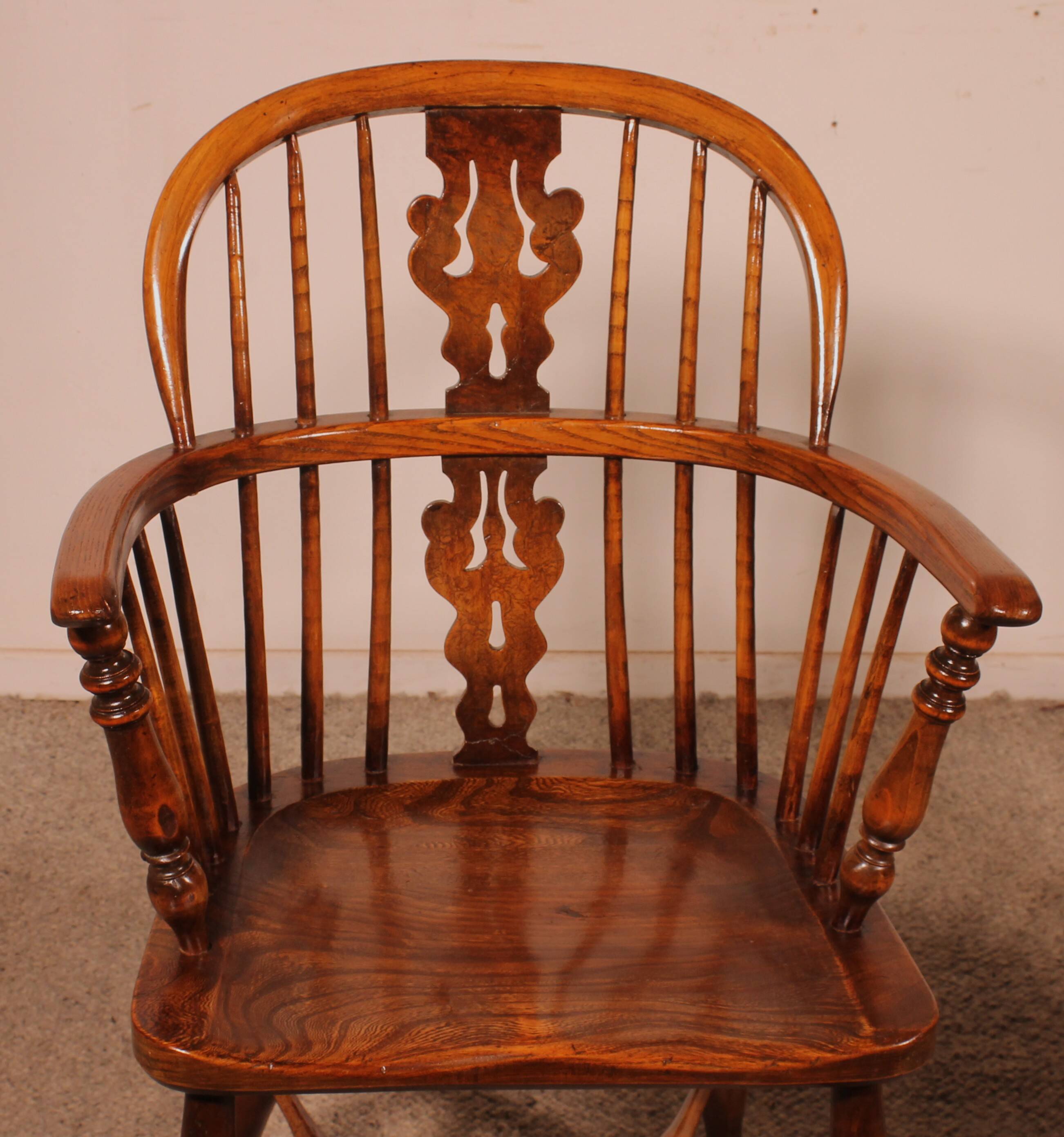 Pair of English Windsor Armchairs